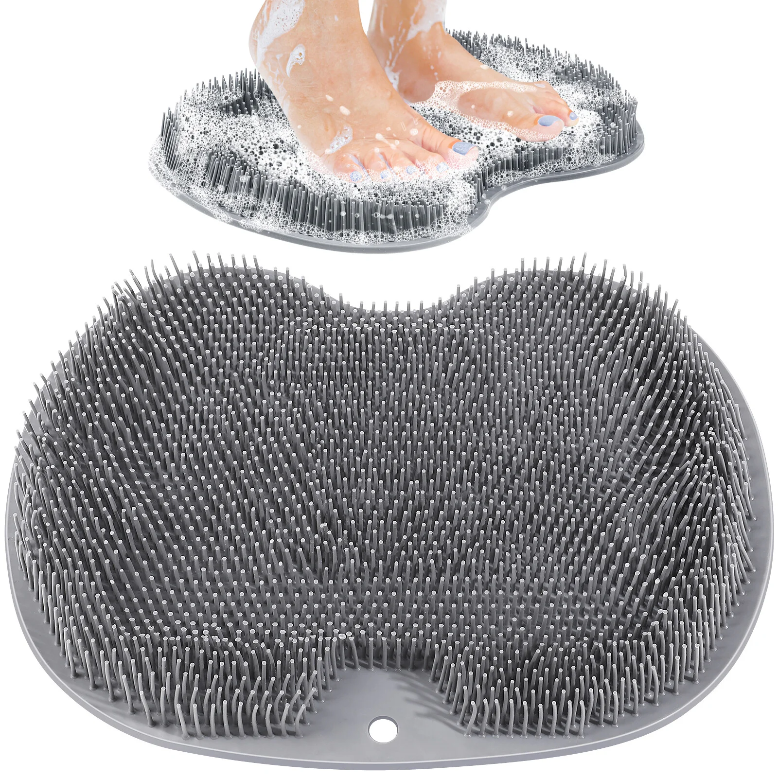 

Back Rub Artifact Foot Cleaner Shower Scrubber Suction Cups Feet Cleaning Pad Bath Mat Body Scrubbers