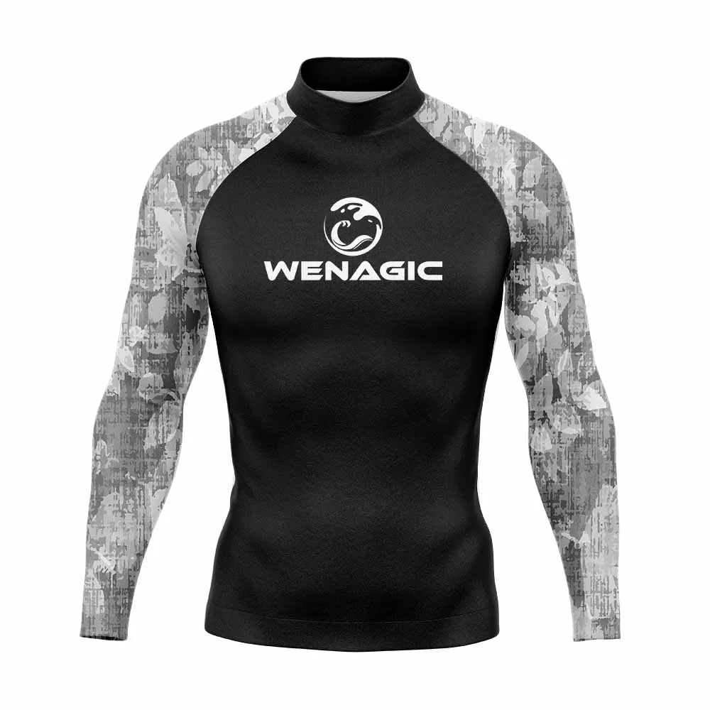 

Rash guard for Men Surfing Clothes Swimsuit Rashguard Surf Wear Uv Protection Water Sport Long Sleeve T-shirt Swimwear Suit