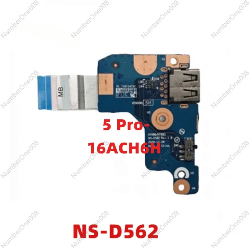 Оригинальная плата USB-переключателя для ноутбука Lenovo Legion 5 Pro-16ACH6H 82JQ HY660/HY661 NS-D562