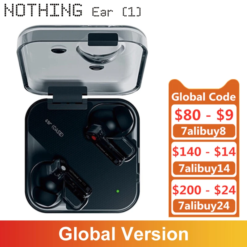 

Original Nothing ear 1 TWS Earphone Qi Wireless Charging Bluetooth Hybrid Active Noise Cancellation Headphones