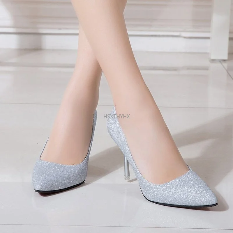 

Large Size Fashion High Heels Women's Stiletto High Heels Shallow Mouth All-match High Heels Sexy High Heels Women's Shoes