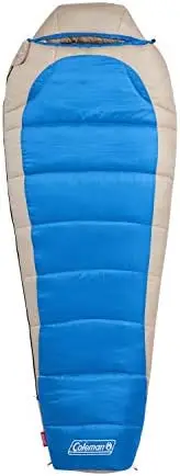 

Cold-Weather Sleeping Bag, 0°F/25°F Adult Sleeping Bag with Heat Insulation, Stuff Sack, and No-Snag Zipper; Fits Campers up t