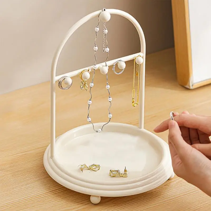 Противоскользящий держатель для ожерелья с подставкой хранения настольный