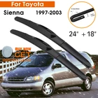 Автомобильный стеклоочиститель для Toyota Sienna 1997-2003 лобовое стекло резиновый силиконовый запасной передний стеклоочиститель 24 