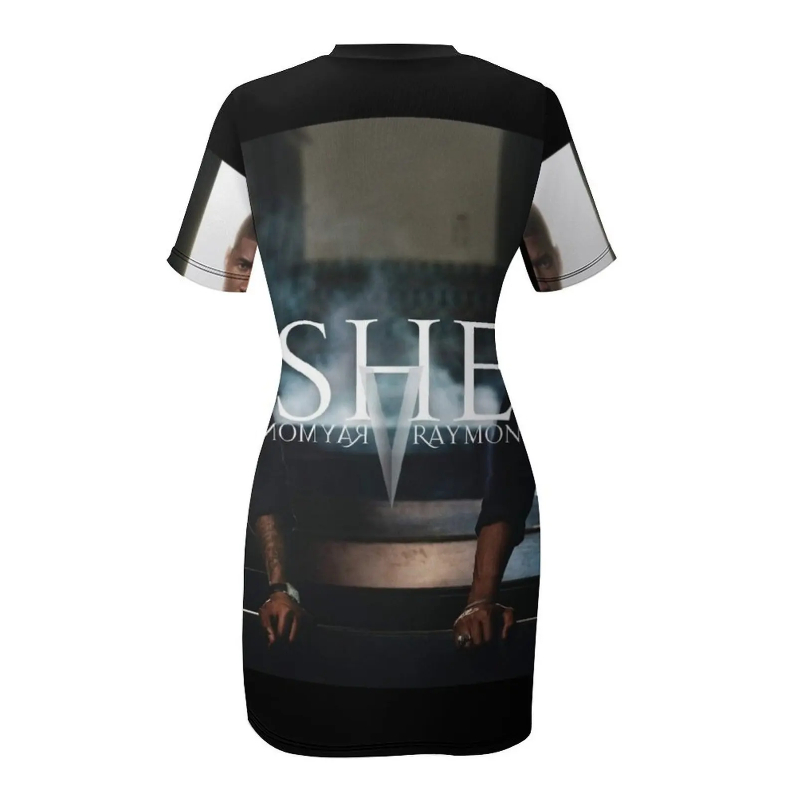 Usher Raymond v платье с короткими рукавами летнее корейские женские летние платья для