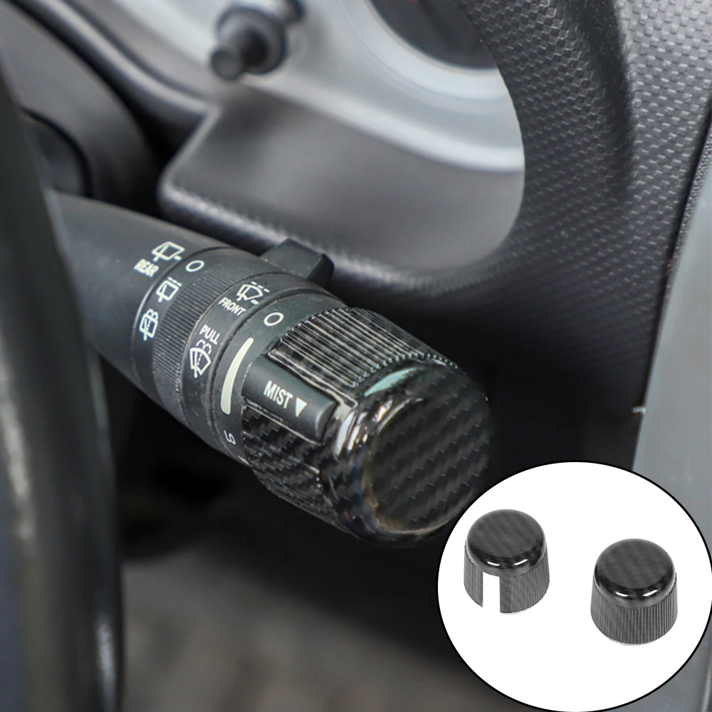

Car Headlight/Wiper Switch Decoration Cover for Jeep Wrangler JK 2007-2017 Compass 2007-2016 Interior Accessories Carbon Fiber