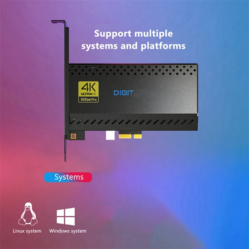 Профессиональная карта видеозахвата 4K захвата PCI-E для Switch/PS5//OBS/камеры прямая