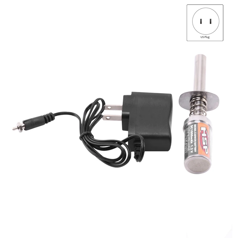 NEW-2X стартер Nitro комплект свечение вилки воспламенитель с комплектом зарядного