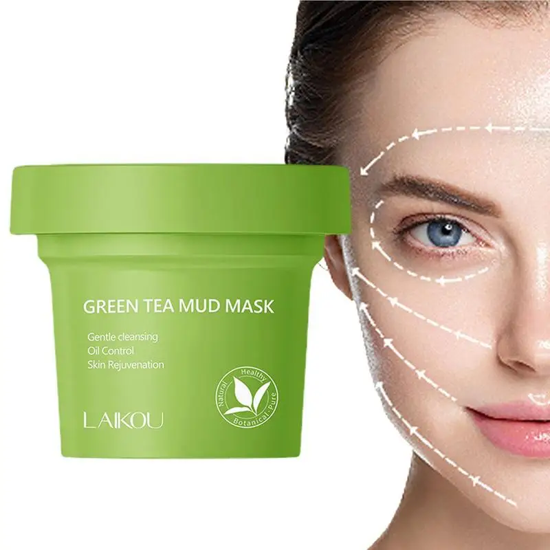 

Очищающая для пор маска для лица маска с экстрактом зеленого чая очищающая и увлажняющая глина для лица 100 г Успокаивающая и глубокая