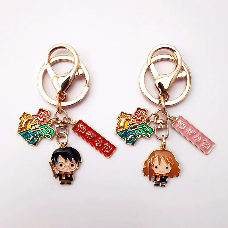 

Cartoon Harries Magic Keychain Exam Pendant Alloy Creative Birthday Gift Kawaii Potters Bag Hanging Ornaments Every Exam Pass