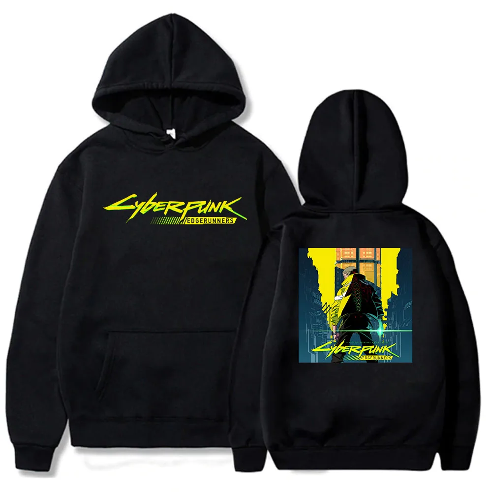 

CYBERPUNK EDGERUNNERS Hoodie Anime Sweatshirt Men Women Manga Pullover Winter Warm Crewneck Streetwear Male Hoodies Y2k Clothes