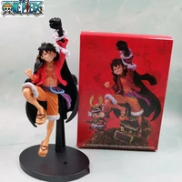 22cm one piece anime figure battle suit luffy action figurine doll model pvc statue collection car decoration collection toys
