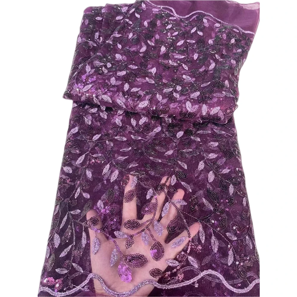 

Сетчатые тканевые вечерние платья LJ, для рукоделия, африканские женские тюлевые кружева с блестками и вышивкой марлевая ткань, сетчатые кру...
