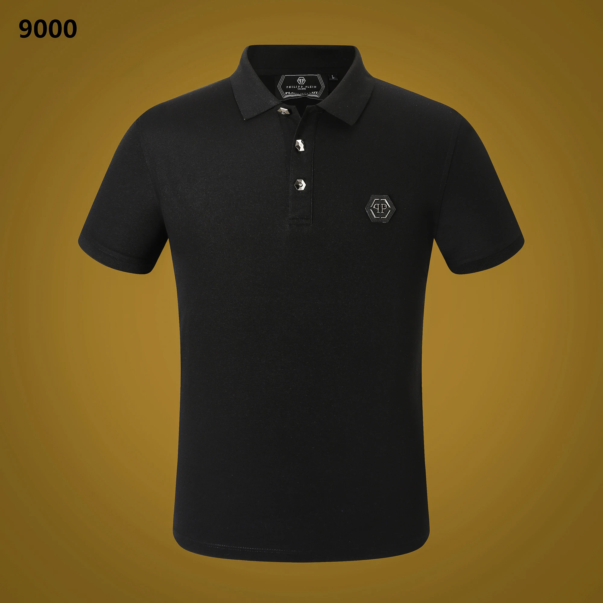 

Free Shipping Rhinestones Plein 2023 Skull Polo PP Cotton Shirt Men drill Slim Casual Breathable Diamond Polos Shirt M-XXXL