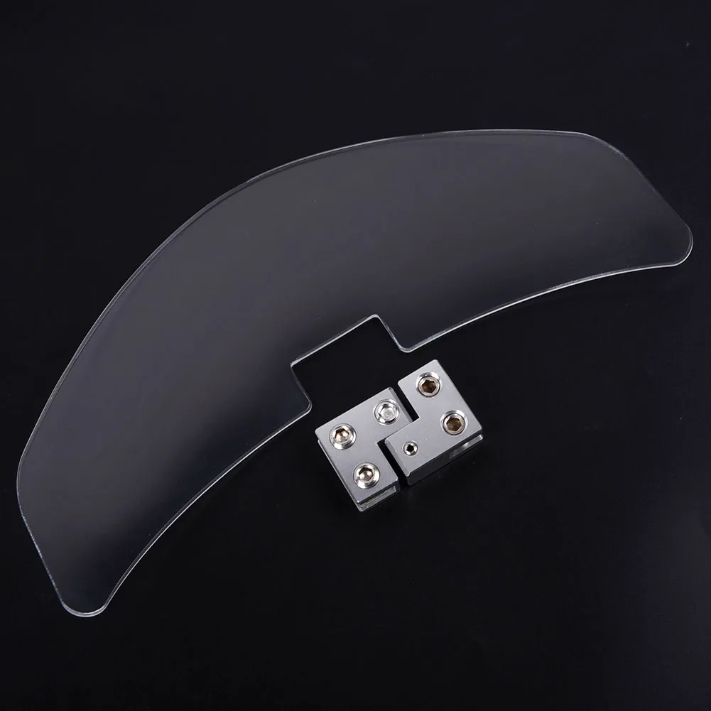 

1pc Motorcycle windshield Extension Wind deflector Aluminum+Acrylic Replacement Adjustable Clip on Useful Parts