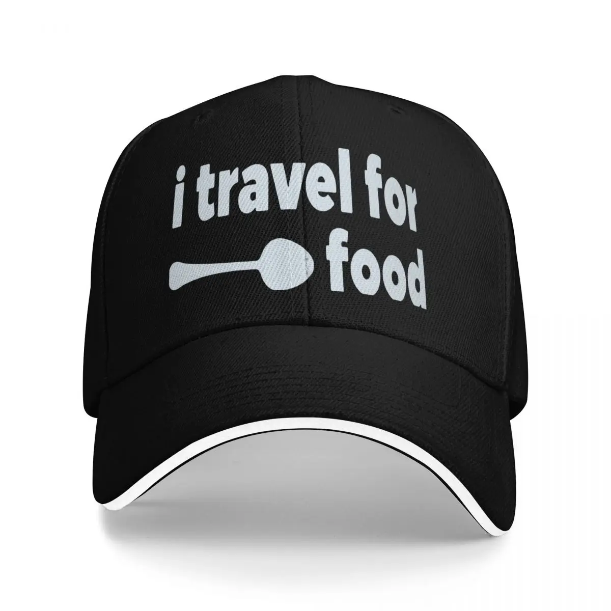Фото I Travel For Food Mark Wiens Мужская кепка Мужские шапки для мужчин Бейсбольная кепка Мужская бейсболка №2