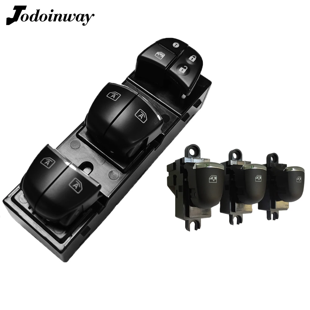 

Power Window Switch For Nissan X-Trail T32 Murano Serena C26 C27 Car Four Windows Control Button With Orange Light Chrome Strip
