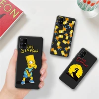 funny simpsons family phone case for samsung galaxy a52 a21s a02s a12 a31 a81 a10 a30 a32 a50 a80 a71 a51 5g