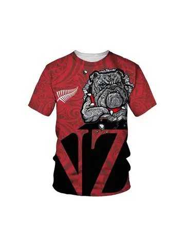 Футболка Anzac Australia и New Zealand Maori Manaia Poppy Fern Lest We Forget из полиэстера