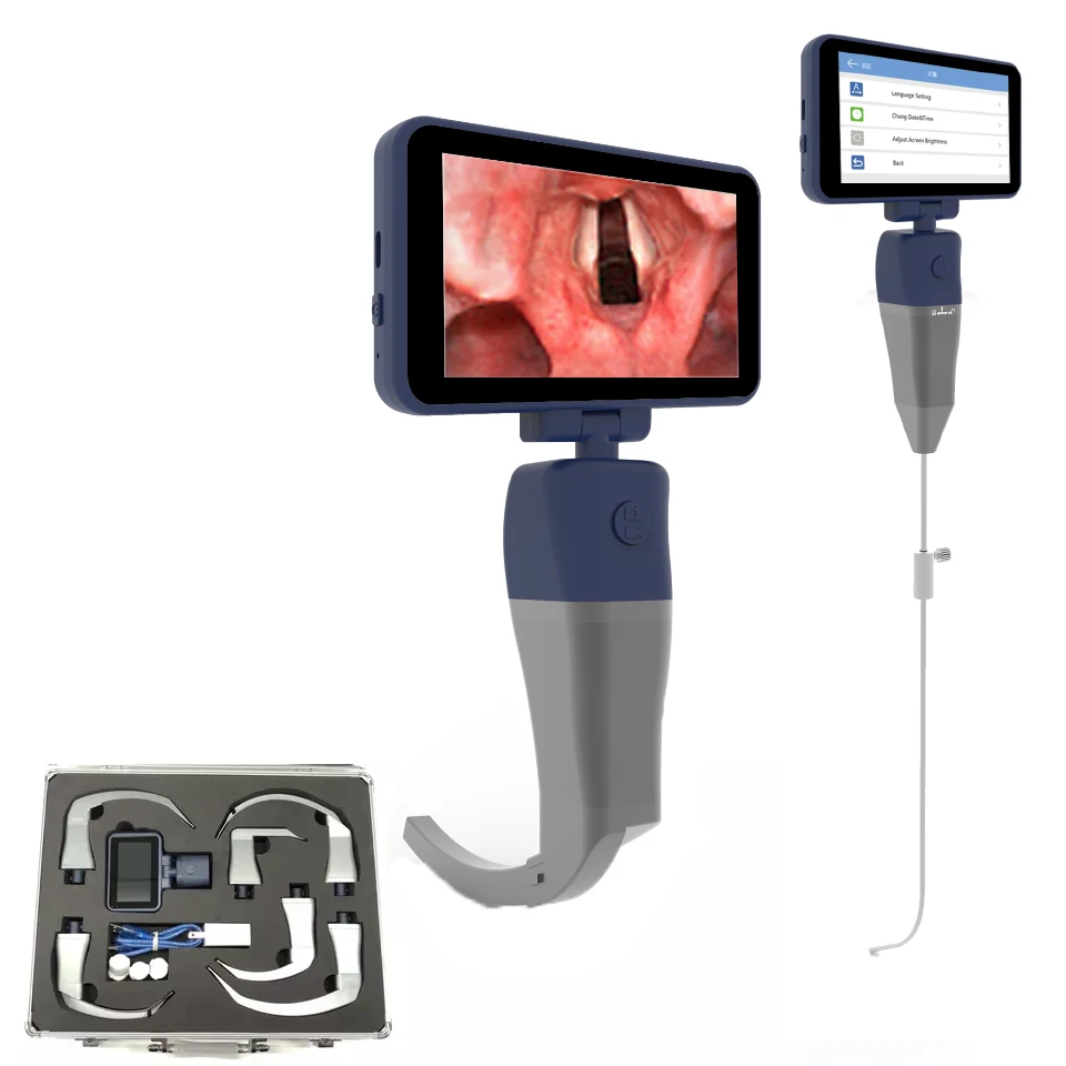 

Factory Price 4.5-inch Digital Touchscreen Video Laryngoscope for Adult and Pediatric Reusable Hospital Medical