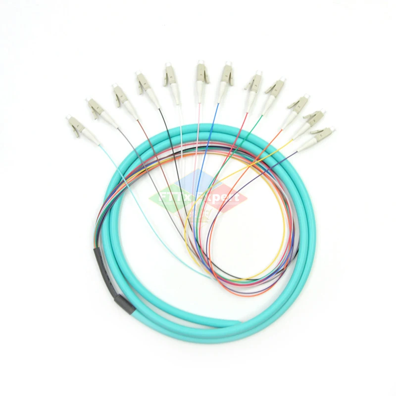 Волоконно-оптический контур 1 5 м 12 ядер LC Multimode 50/125 10 ГБ OM3 | Мобильные телефоны и