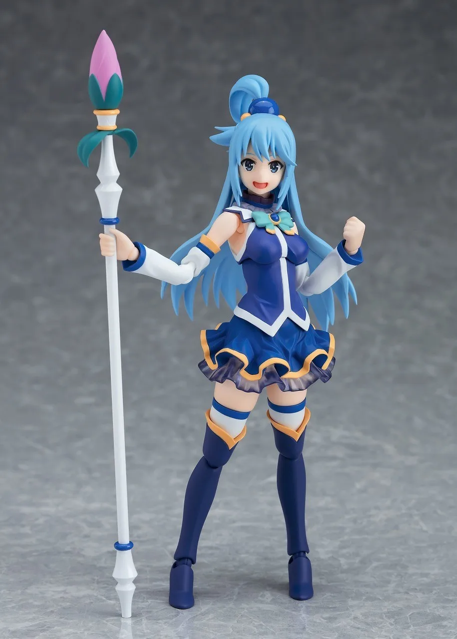 Фото Оригинальная фигурка Max Factory Figma # 399 Kono Subarashii Sekai Ni Syukufuki Wo! Коллекционная модель-фигурка Аква из аниме, подарок №2