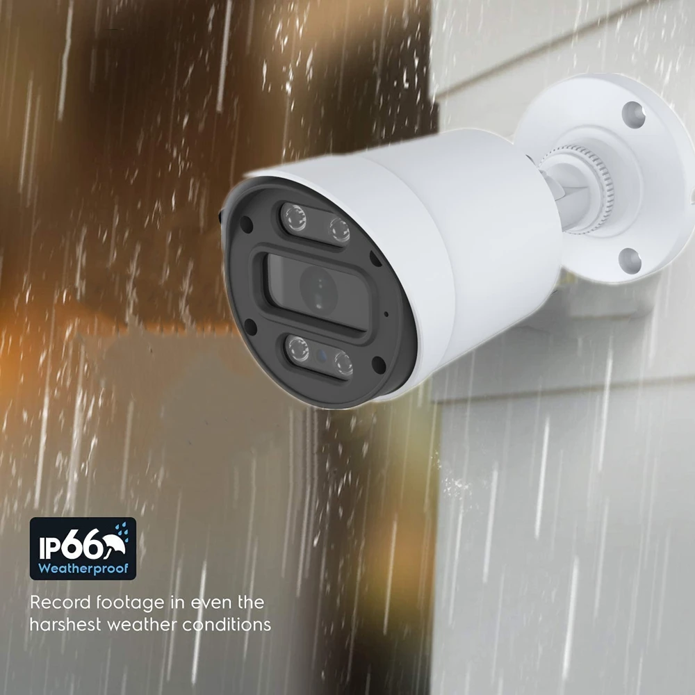 XMeye POE IP Camera HD 720P 1080P 2.8MM Len Outdoor Security with 65ft IR Night Vision Remote Viewing IP66 Waterproof 2MP - купить по