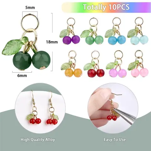 SEVENWELL 3D стеклянные вишневые подвески