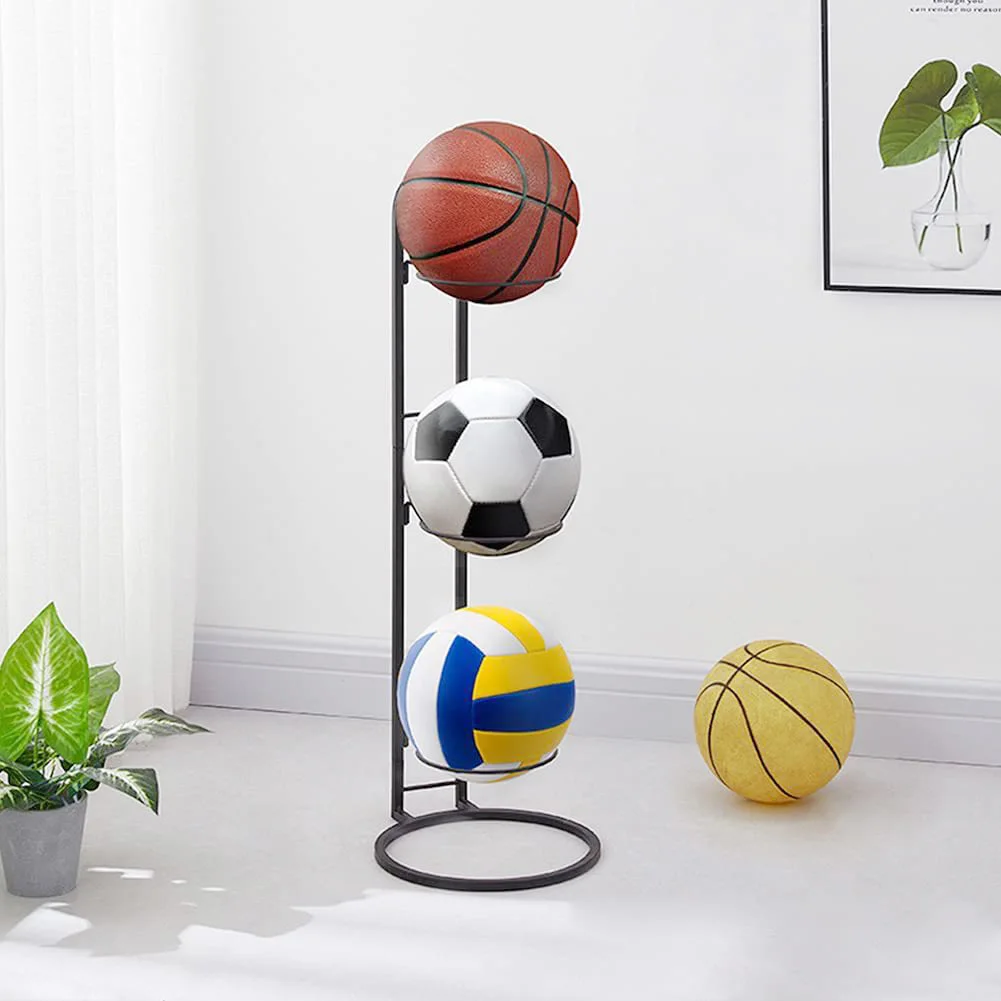 

Football Outdoor Ball Storage Holder Stand Portable Assembly Screw-free Rack Storage Rack Volleyball Football Space Basketball