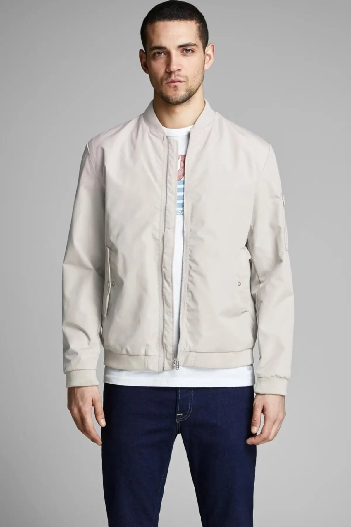 Куртка-бомбер для пустыни Jack &amp Jones туркейсское качество модный дизайнерский