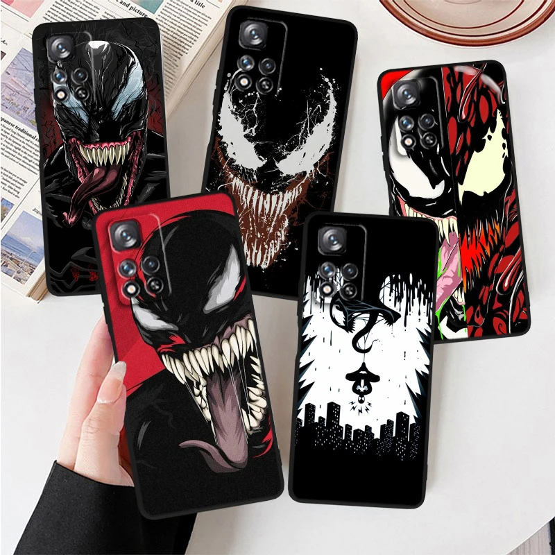 Чехол Для Телефона С Принтом Marvel Venom Xiaomi Redmi Note Series 7 Pro Plus 8 8t 9 10 10s 11 11t 11s 12 12s Turbo