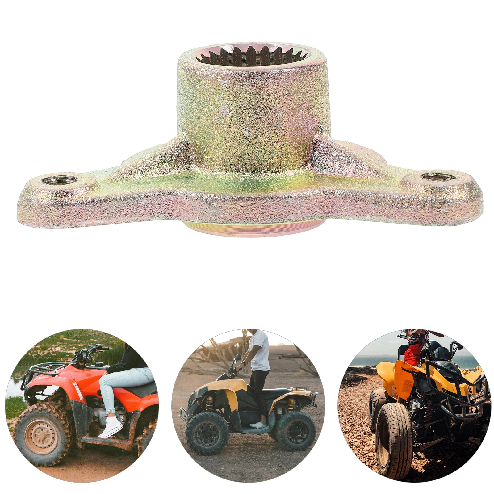 Держатель ступицы мотоцикла Go Kart ось колеса вездеходные передние золотые для