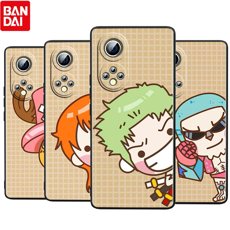 

One Piece Boy Luffy Ace For Honor 60 50 30 V30 X30i V20 20E X20 Pro Plus SE Lite 5G Silicone Black Soft Phone Case Cover Funda