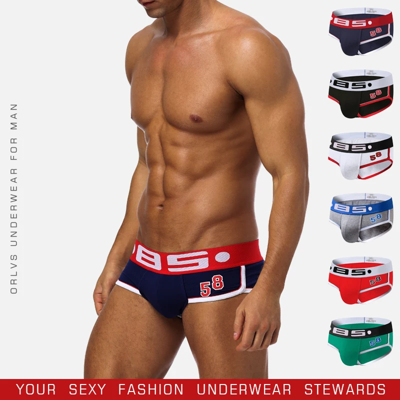 

CMENIN 6Pcs Hip Raise Jockstrap Underwear Man Brief Hot Cotton Innerwear Gay Sexy Men's Panties Briefs Men Underpants Lingerie