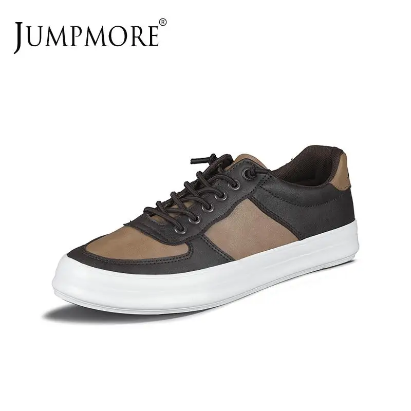 

Jumpmore Spring Men Sneakers Leather Men's Shoes Size 38-44