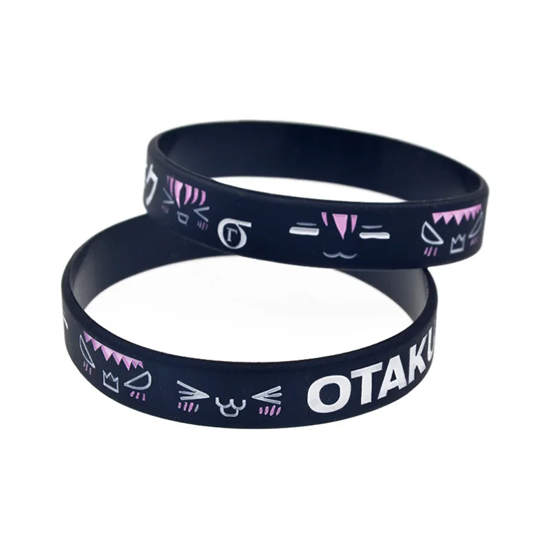 1 шт. OTAKU силиконовый браслет с мультяшным логотипом украшение для студенческого
