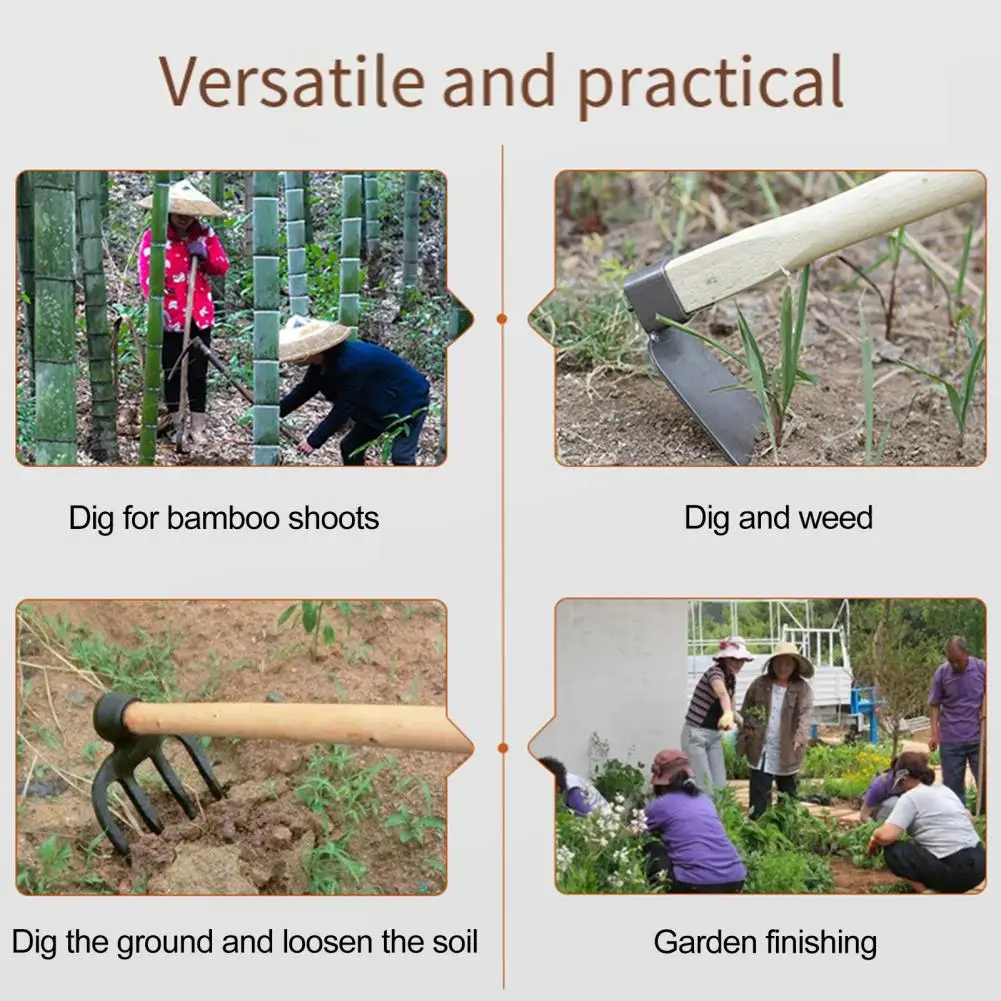 Садовая мотыга с деревянной ручкой стальная машина садовый инструмент для