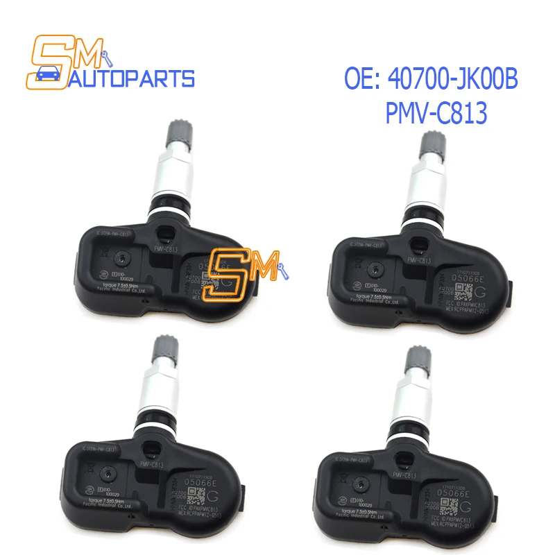 Новые датчики давления в шинах TPMS 40700-JK00B 40700JK00B для Nissan 370Z Murano Rogue Infiniti FX EX G PMV-C813 2008-2013 315 МГц