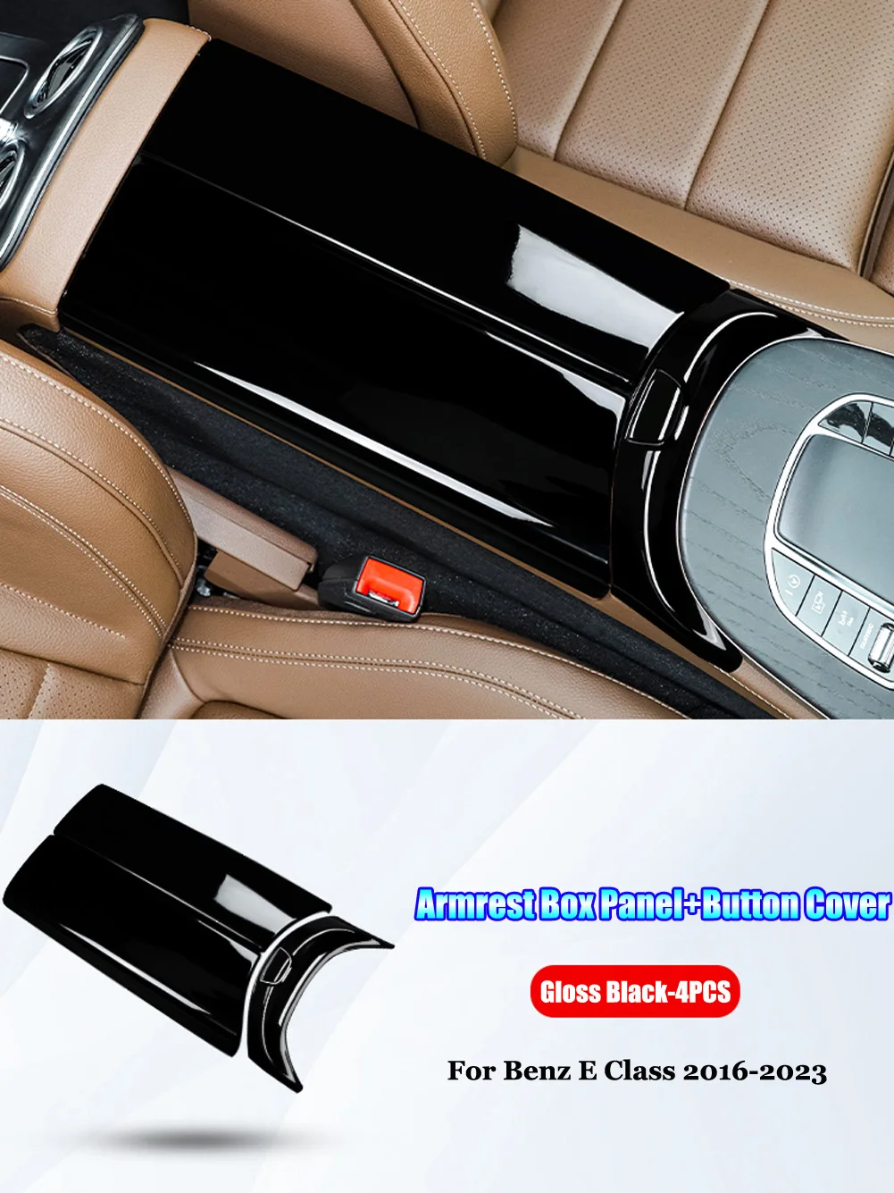 

Для Mercedes Benz E Class W213 Coupe C238 W238 AMG E43 E53 E63 2016-2023, центральная консоль, подлокотник, кнопка переключения, отделка крышки