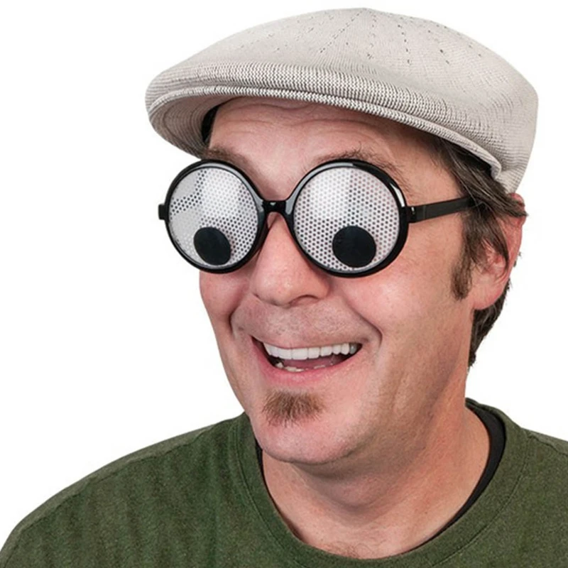 

Funny Glasses Plastic Wearing Toy for Kids&Adults Trick Toy with Cute Eyeballs Relieve Stress