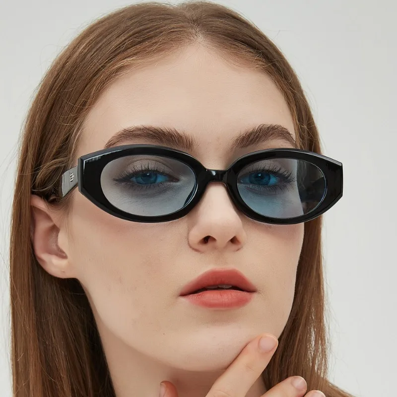 Солнцезащитные очки в винтажном стиле UV400 для мужчин и женщин овальные модные