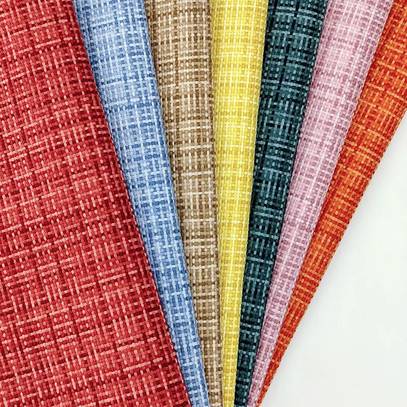 Льняная ткань утолщенная на метр для диванов обивки шитья сделай сам клетчатый