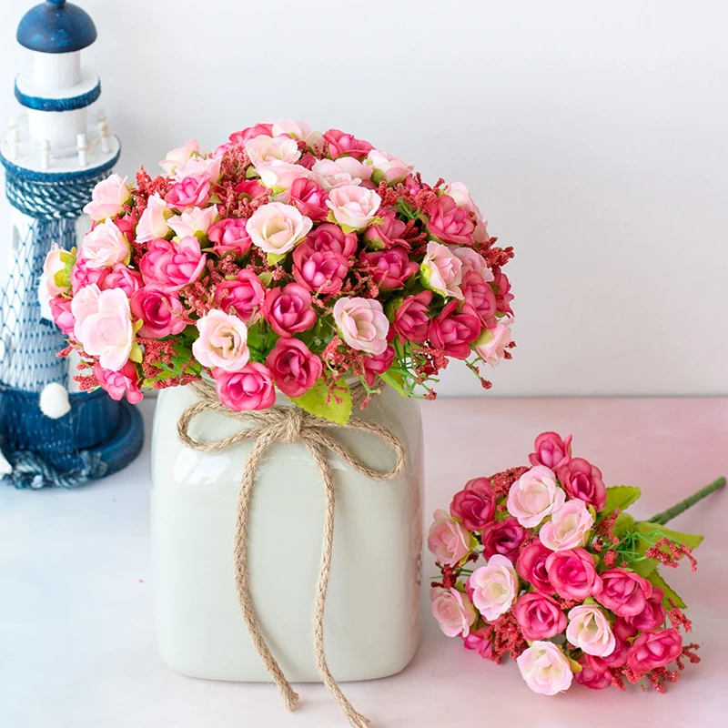 Удобные искусственные цветы Bequem Kelealiche Blumen Bouquet Decoration Dekoration Поддельные 7 ветвей