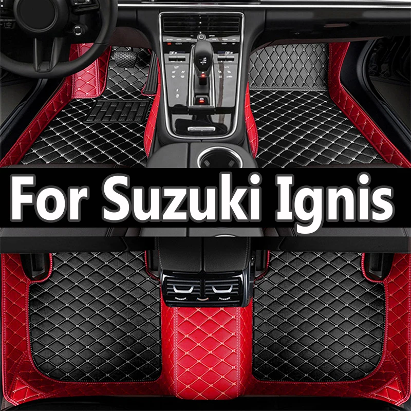 

Car Mats For Suzuki Ignis MF 2016 2017 2018 2019 Leather Floor Mat Durable Rugs Carpet Pad Set Car Accessories Interior Parts