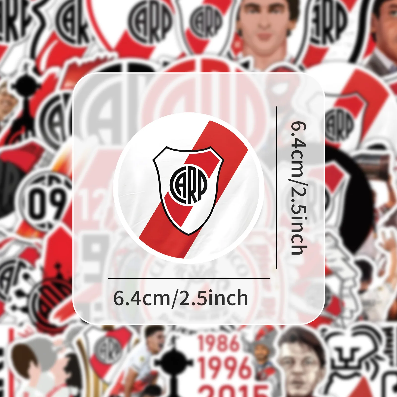 1050 шт., аргентинский футбольный клуб, RIVER PLATE, конкурсные спортивные футбольные граффити, декоративные водонепроницаемые наклейки, детские игрушки (art.: 3920cebe0a3be) - 3920cebe0a3be