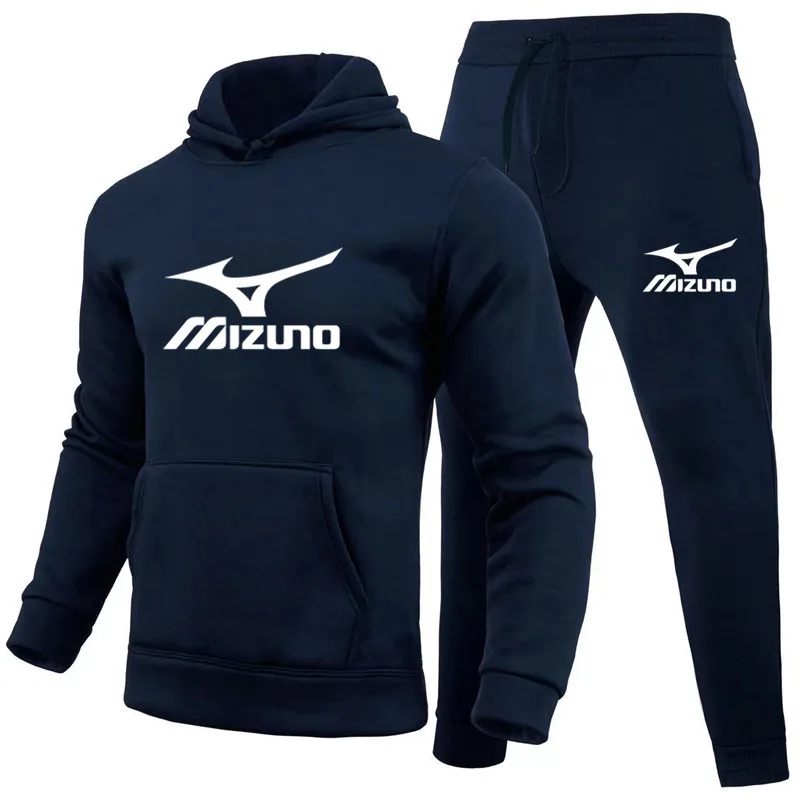 

Новинка 2022, высококачественные костюмы Mizuno с принтом, однотонные, разные цвета, мужской и женский свитер и спортивные брюки в том же стиле