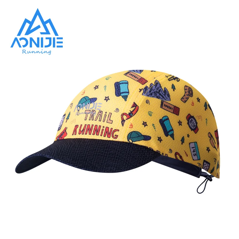 AONIJIE Colorful Folding Sports Cap Men Women Sun Hats Breathable Quick Drying Soft Visor Hat For Running Cycling Daily Travel