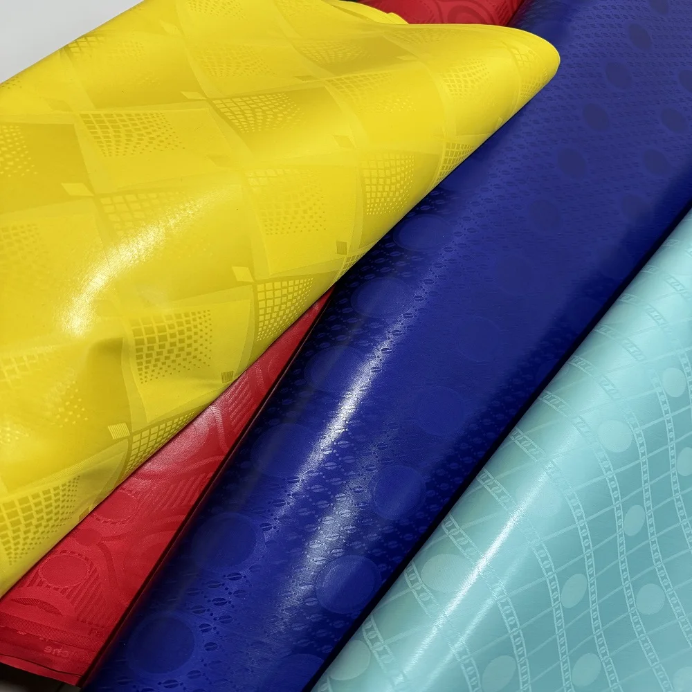 Морская парча хлопковая жаккардовая ткань Shadda оригинальная Bazin Riche Austria