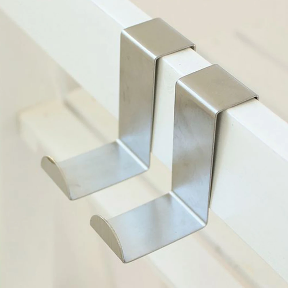 

Cabinet Bag Holder Cloth Stainless Steel Key Wall Hanging Living Room Kitchen Multifunctional Accessories Door Hook