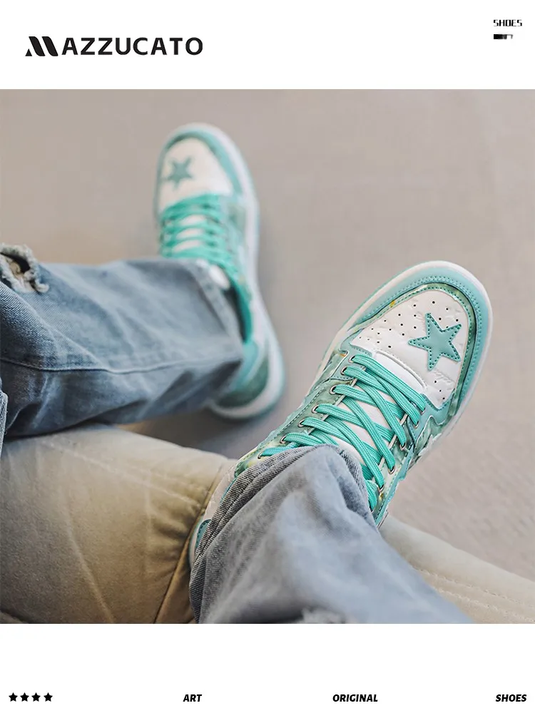 Mazzucato Wang He Same Sle Shoes Оригинальная мужская обувь Национальная мода XINGX Board